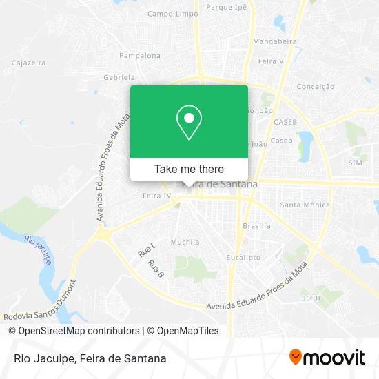 Rio Jacuipe map