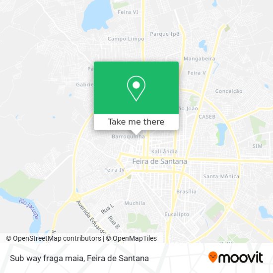 Sub way fraga maia map
