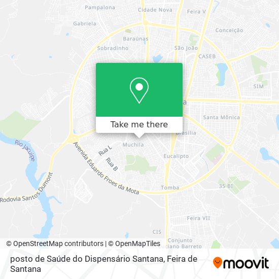 posto de Saúde do Dispensário Santana map