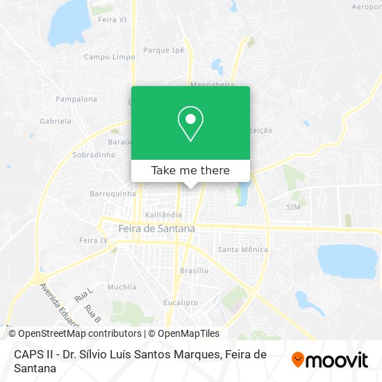 Mapa CAPS II - Dr. Sílvio Luís Santos Marques