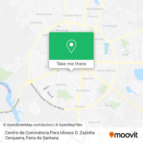 Centro de Convivência Para Idosos D. Zazinha Cerqueira map