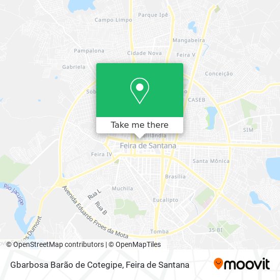 Gbarbosa Barão de Cotegipe map