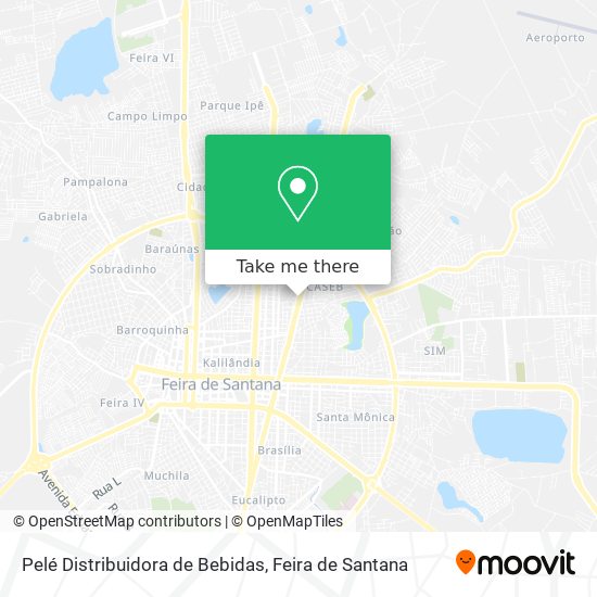 Pelé Distribuidora de Bebidas map