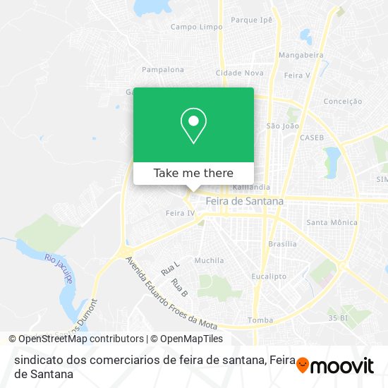 sindicato dos comerciarios de feira de santana map