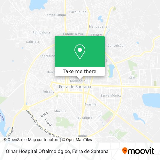 Olhar Hospital Oftalmológico map