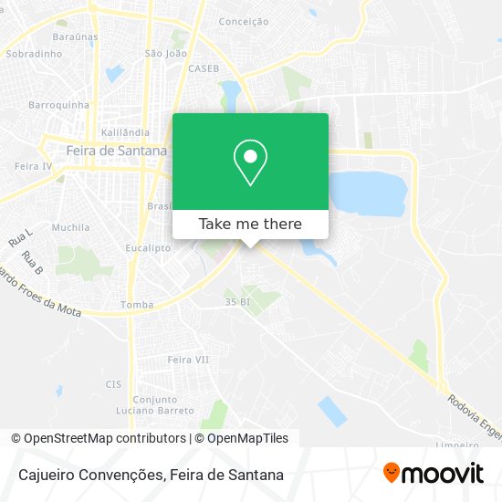 Cajueiro Convenções map