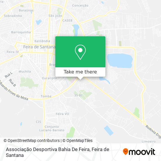 Mapa Associação Desportiva Bahia De Feira