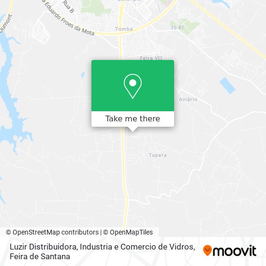 Luzir Distribuidora, Industria e Comercio de Vidros map