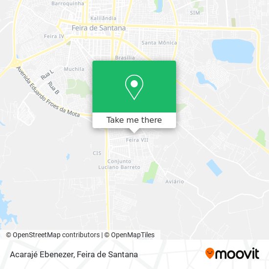 Acarajé Ebenezer map