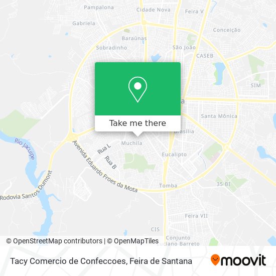 Tacy Comercio de Confeccoes map