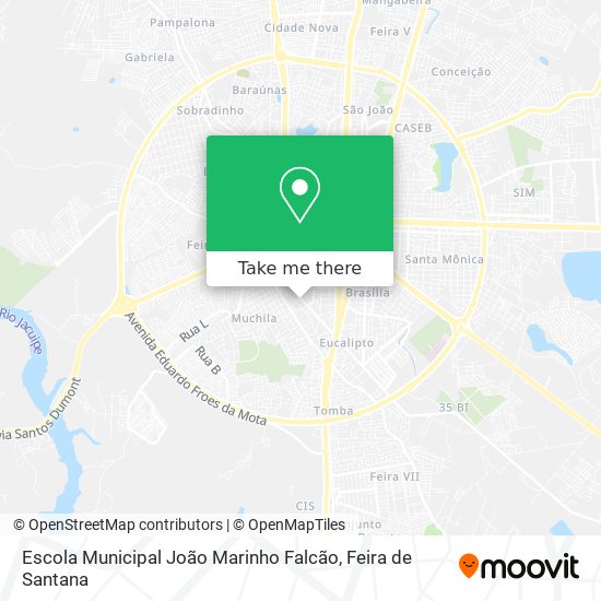 Mapa Escola Municipal João Marinho Falcão