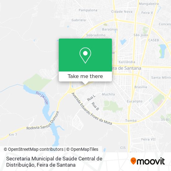 Secretaria Municipal de Saúde Central de Distribuição map