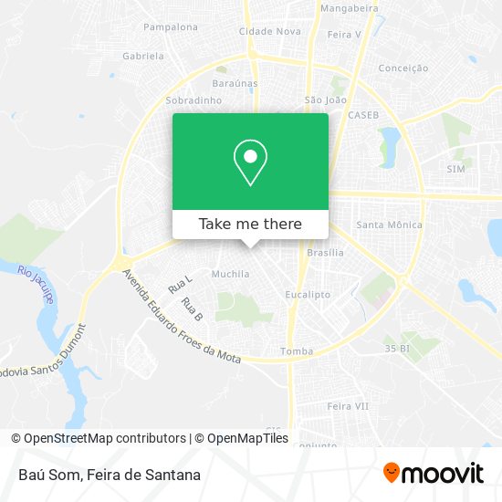 Baú Som map