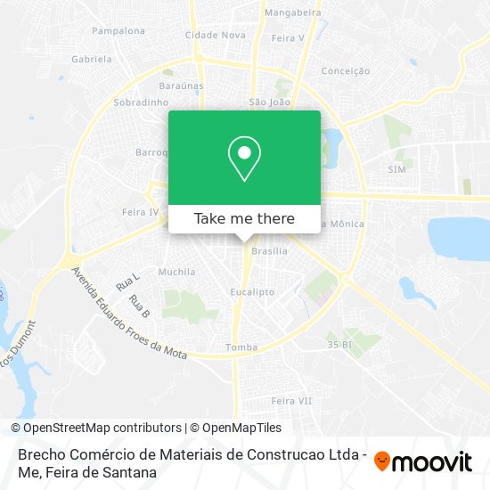 Brecho Comércio de Materiais de Construcao Ltda - Me map