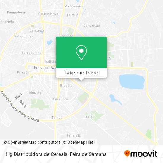 Hg Distribuidora de Cereais map