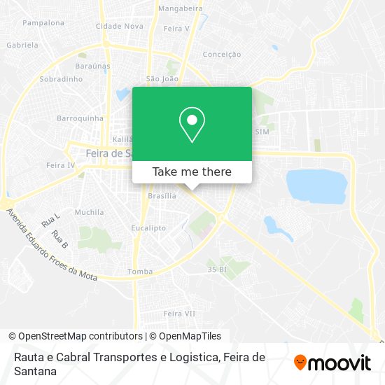 Rauta e Cabral Transportes e Logistica map