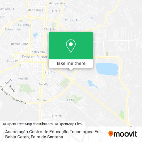 Associação Centro de Educação Tecnológica Est Bahia-Ceteb map