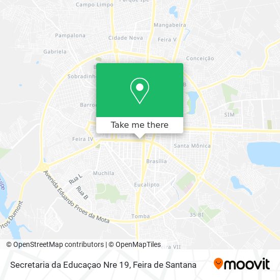 Secretaria da Educaçao Nre 19 map