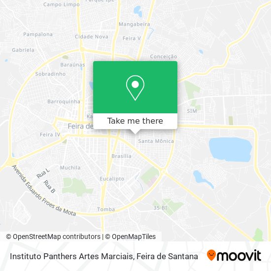 Instituto Panthers Artes Marciais map