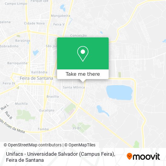 Unifacs - Universidade Salvador (Campus Feira) map
