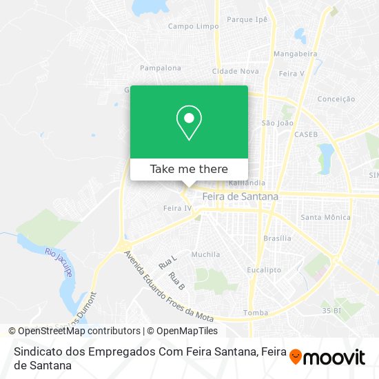 Sindicato dos Empregados Com Feira Santana map