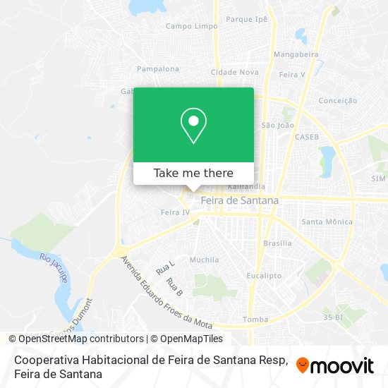 Cooperativa Habitacional de Feira de Santana Resp map