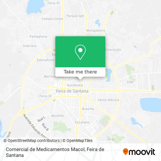 Comercial de Medicamentos Macol map