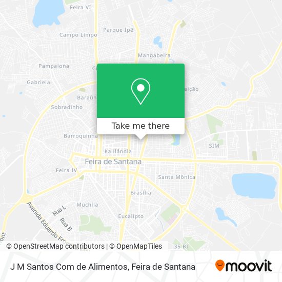 J M Santos Com de Alimentos map