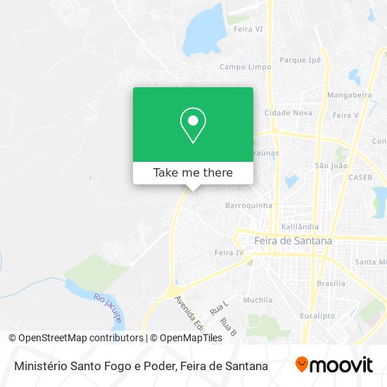 Mapa Ministério Santo Fogo e Poder