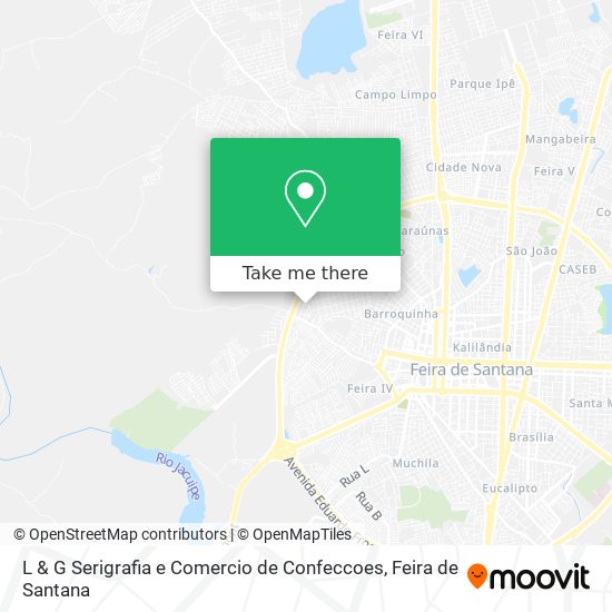L & G Serigrafia e Comercio de Confeccoes map