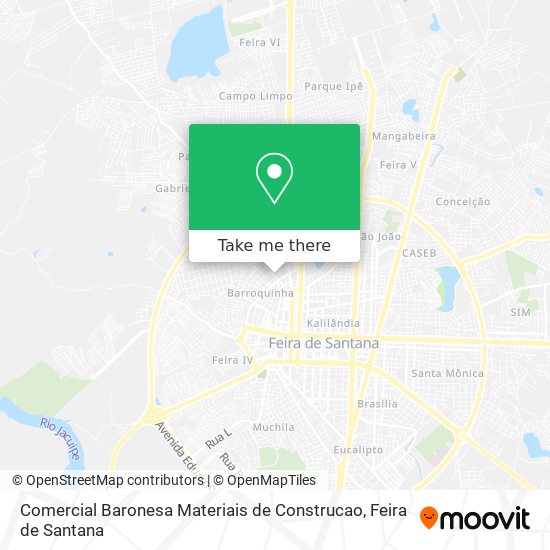 Mapa Comercial Baronesa Materiais de Construcao