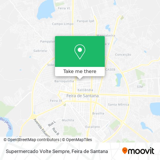 Supermercado Volte Sempre map