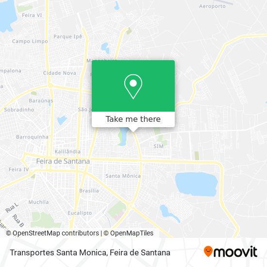 Transportes Santa Monica map