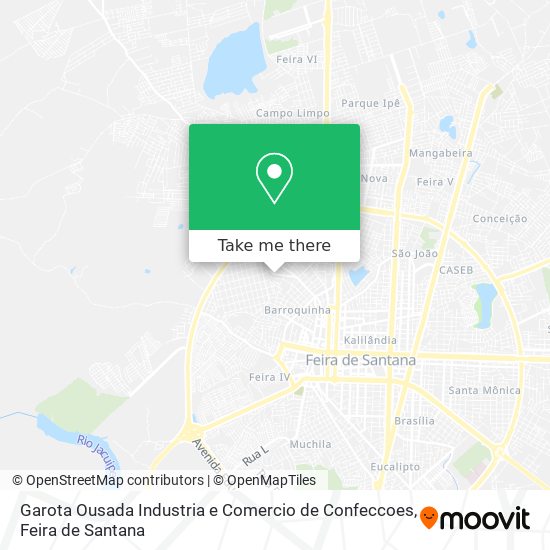 Garota Ousada Industria e Comercio de Confeccoes map