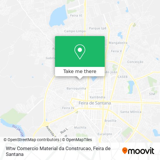 Wtw Comercio Material da Construcao map