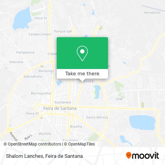 Shalom Lanches map