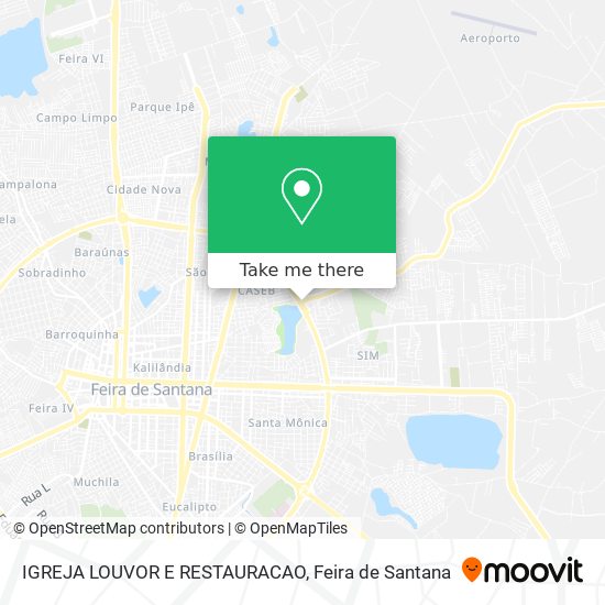 IGREJA LOUVOR E RESTAURACAO map