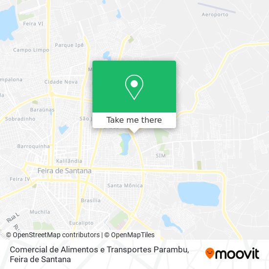 Comercial de Alimentos e Transportes Parambu map