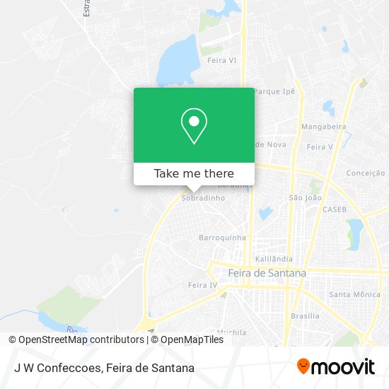 J W Confeccoes map