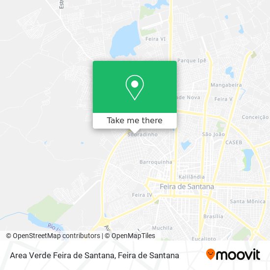 Area Verde Feira de Santana map