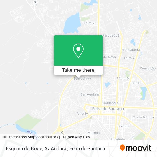 Esquina do Bode, Av Andarai map
