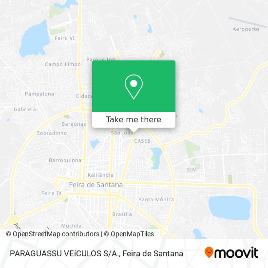 PARAGUASSU VEíCULOS S/A. map