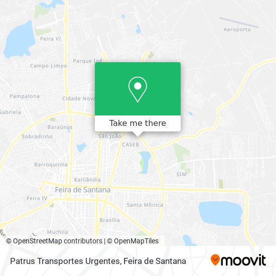 Patrus Transportes Urgentes map