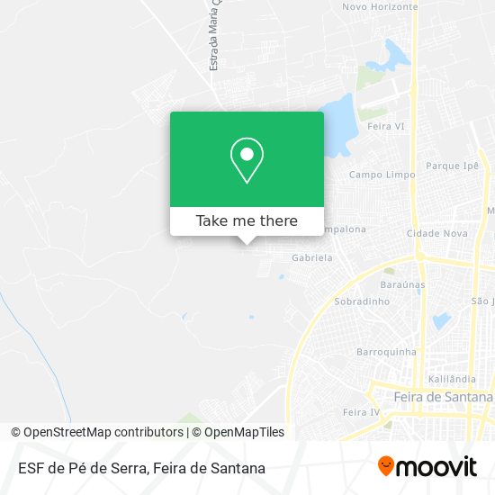 Mapa ESF de Pé de Serra