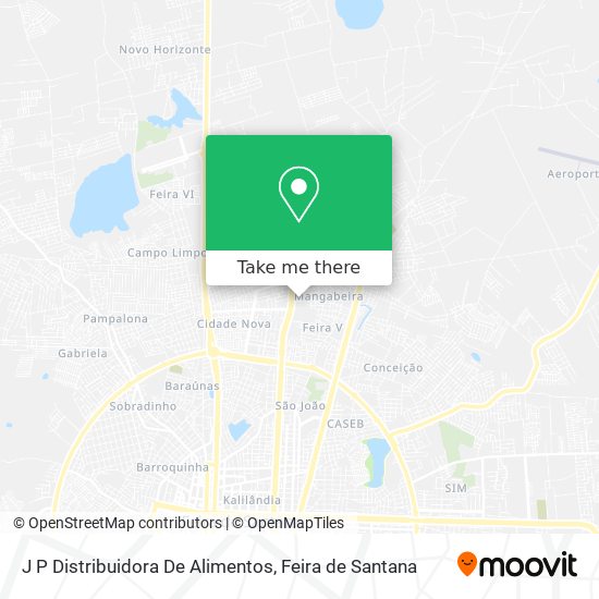 J P Distribuidora De Alimentos map