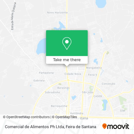 Comercial de Alimentos Ph Ltda map