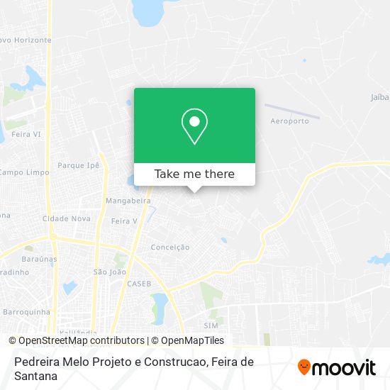 Pedreira Melo Projeto e Construcao map