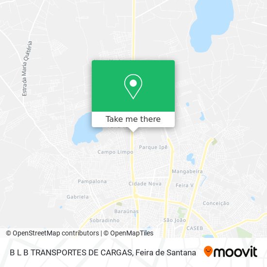 B L B TRANSPORTES DE CARGAS map