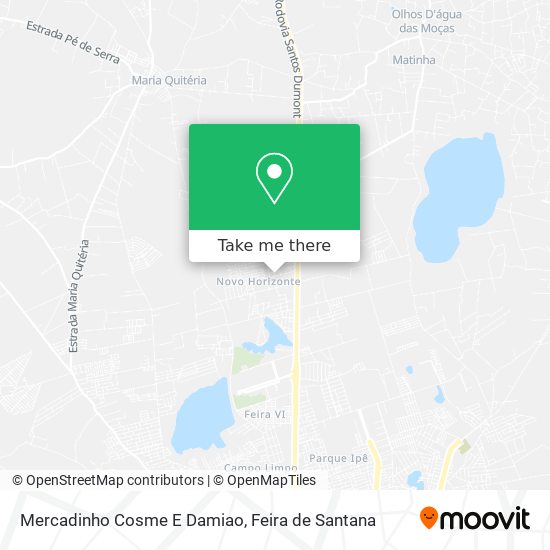 Mapa Mercadinho Cosme E Damiao