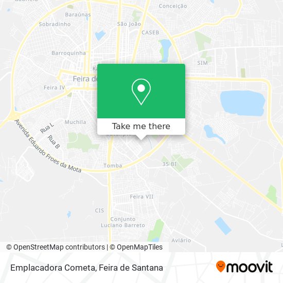 Emplacadora Cometa map